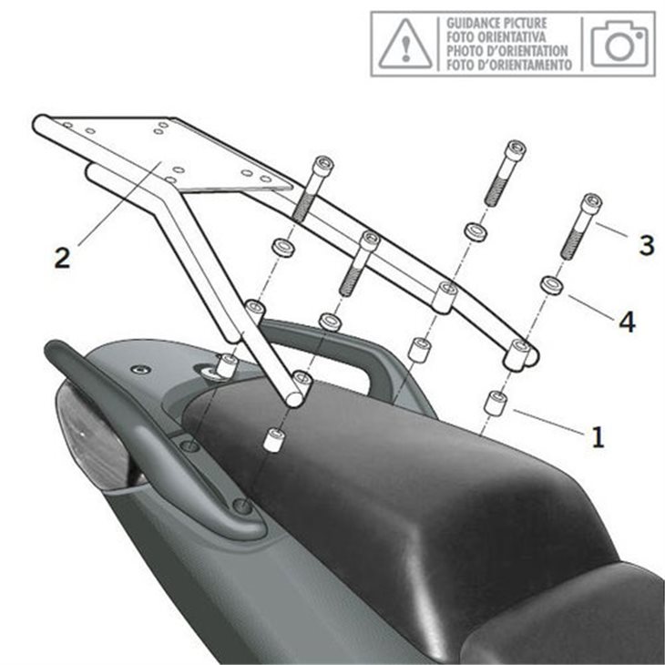 YAMAHA TRICITY 125 14 ANCLAJE BAUL TOP MASTER SHAD AccesoriosMoto