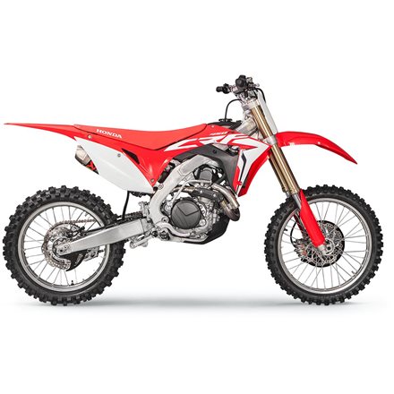 RED MOTO CRF 450 R MOTOCROSS EXHAUST SYSTEM AKRAPOVIC