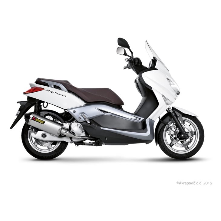 YAMAHA VP 125 X-CITY MUFFLER SHAPE  1 AKRAPOVIC