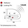 ANTIRROBO PINZA FRENO XENA ALARMA 120db