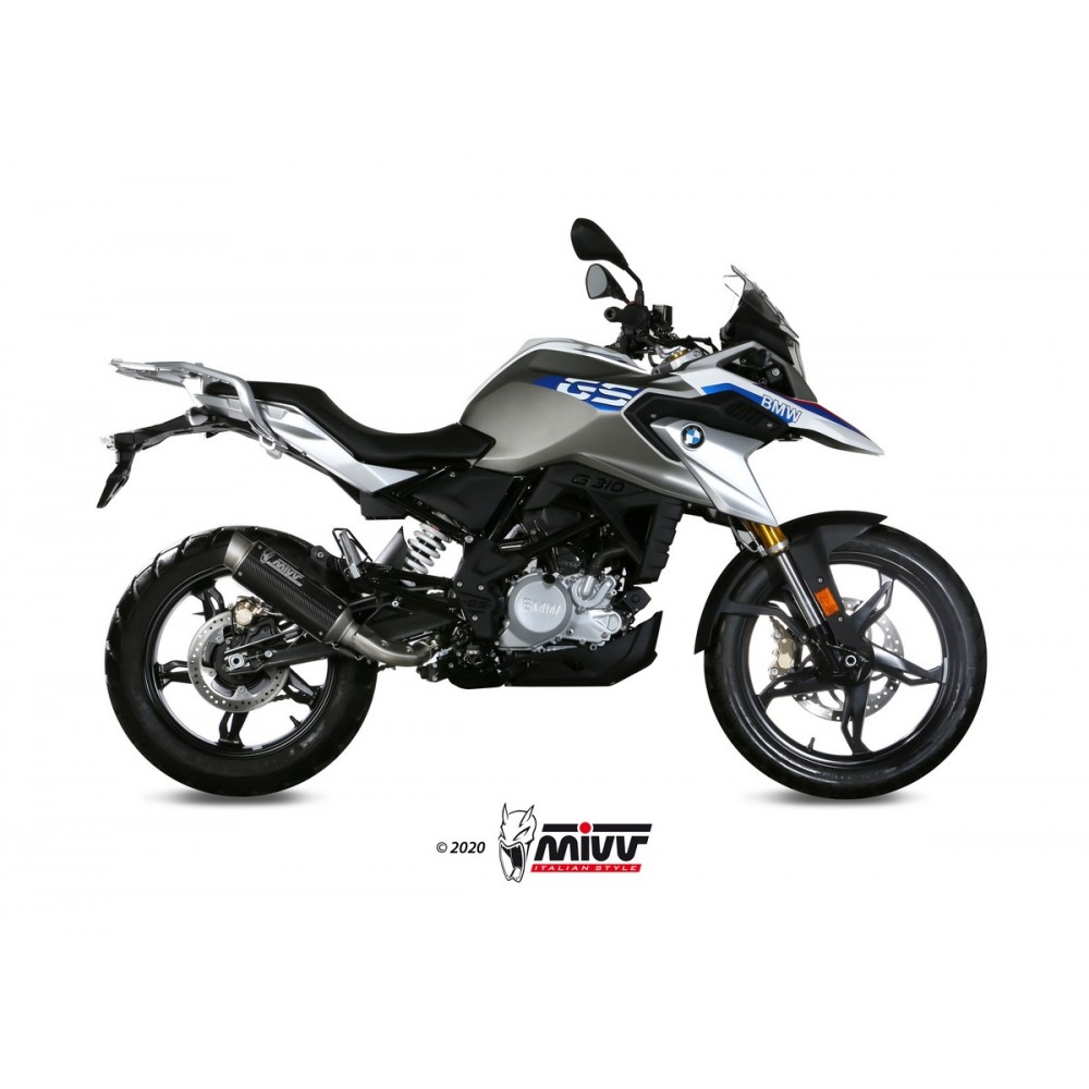 Scarico BMW R 1200 GS / ADVENTURE Mivv Oval Titânio com copa de carbono  B.012.LNC - Mivv