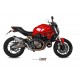 DUCATI MONSTER 821 2014 - 2017 SUONO INOX COPA CARBONO MIVV