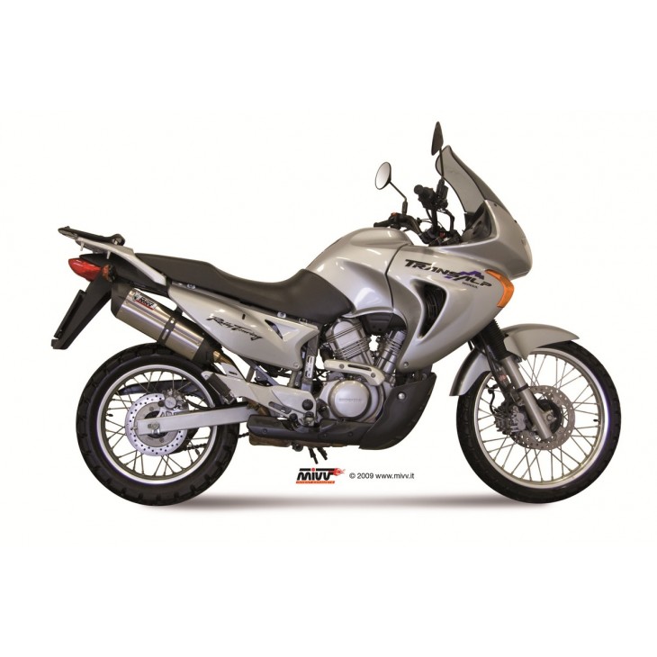 HONDA XLV 650 TRANSALP 2005 - 2007 SUONO INOX COPA CARBONO MIVV