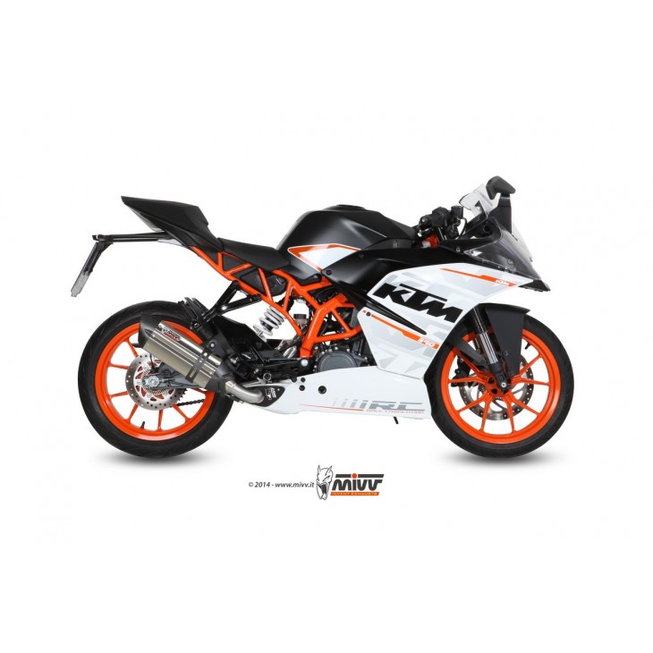 KTM RC 390 2014 - 2016 SUONO INOX COPA CARBONO MIVV