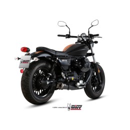 MOTO GUZZI V9 BOBBER / ROAMER 2016 - GHIBLI INOX NERO CERAMICO/CERAMIC BLACK ST. STEEL MIVV