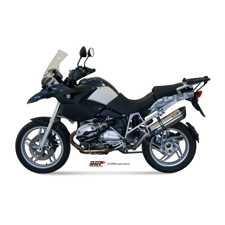 BMW R 1200 GS / ADVENTURE 2004 - 2007 SUONO INOX COPA CARBONO MIVV