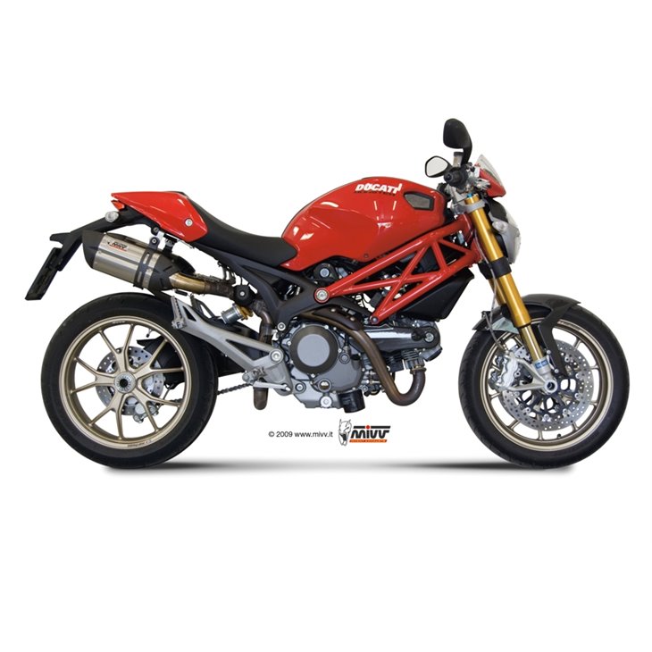 DUCATI MONSTER 795 2012 - 2014 SUONO INOX COPA CARBONO MIVV