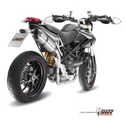 DUCATI HYPERMOTARD 1100 2007 - 2009 SUONO INOX COPA CARBONO MIVV