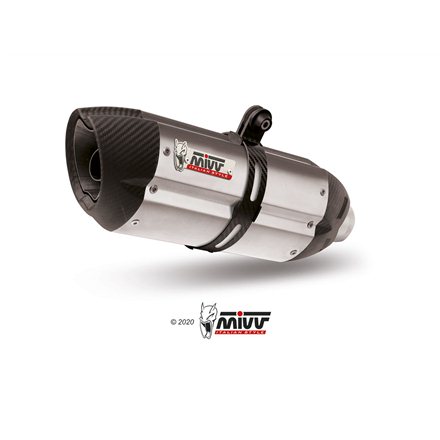 DUCATI HYPERMOTARD 1100 EVO 2010 - 2012 SUONO INOX COPA CARBONO MIVV