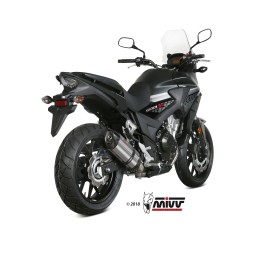 HONDA CB 500 X 2017 - SUONO INOX COPA CARBONO MIVV