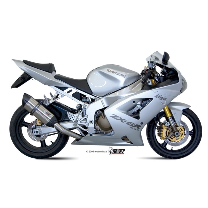 KAWASAKI ZX-6 RR 2003 - 2004 SUONO INOX COPA CARBONO MIVV