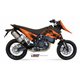 KTM 690 SM 2007 - 2012 SUONO INOX COPA CARBONO MIVV