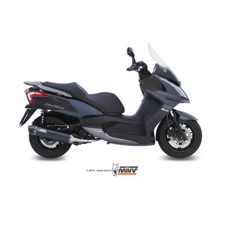 KYMCO DOWNTOWN 300 2009 - 2012 STRONGER STEEL BLACK IMP. COMPL./FULL SYS. 1X1