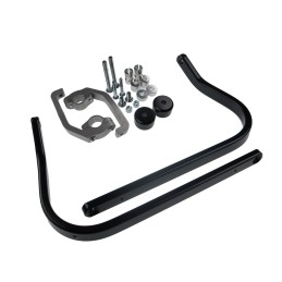 Soportes de aluminio Barkbusters Fijación de doble anclaje Color negro
