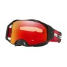 GAFAS OAKLEY AIRBRAKE MX - BLACK TREAD / LENTE PRIZM MX TORCH IRIDIUM NEGRO & ROJO