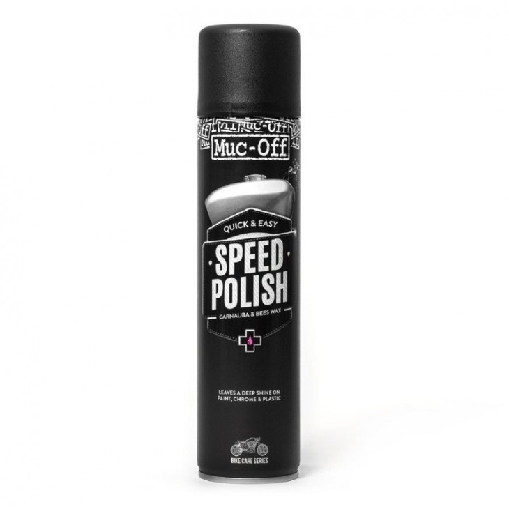 PULIMENTO (CERA DE CARNAUBA) MUC-OFF MOTORCYCLE SPEED POLISH SPRAY 400ML