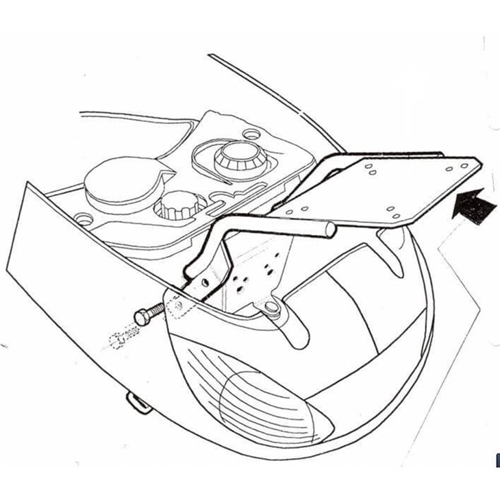 FIJACIONES TOP SHAD PEUGEOT VIVACITY 50 99