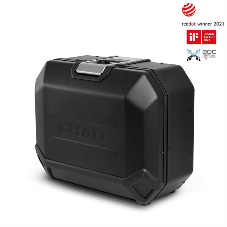 MALETA IZQUIERDA ALUMINO SHAD TERRA BLACK 36L