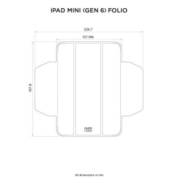 Funda con tapa y soporte QUAD LOCK - iPad mini (6th Gen)