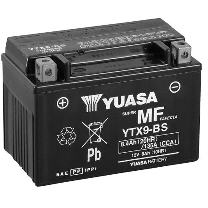 Wottan Motor Storm-T Euro4 125 2017-2020 Bateria Sin Mantenimiento Batería Yuasa