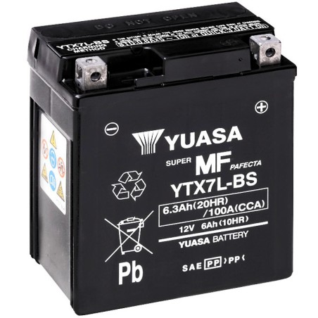 Yamaha YBR 4T 125 2007-2016 Bateria Sin Mantenimiento Batería Yuasa