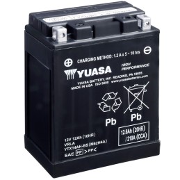 Yamaha YFM Grizzly 4WD 350 2007-2014 Bateria High Performance Batería Yuasa