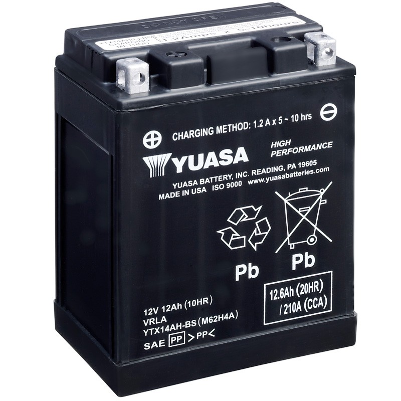 Yamaha YFM Grizzly 4WD 350 2007-2014 Bateria High Performance Batería Yuasa Yamaha YFM Grizzly 4WD 350 2007-2014 Bateria High Performance Batería Yuasa