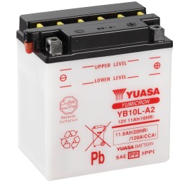 Yamaha XV Virago Route 66 250 1988-1990 Bateria Combipack Convencional Batería Yuasa