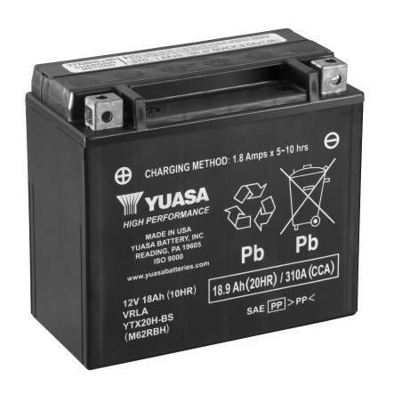 Moto Guzzi California Touring ABS (LVA02/LVA03) 1400 2013-2020 Bateria High Performance Batería Yuasa