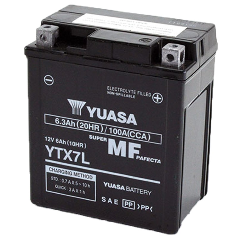 Yamaha YBR 4T 125 2007-2016 Bateria WC Precargada Batería Yuasa Yamaha YBR 4T 125 2007-2016 Bateria WC Precargada Batería Yuasa