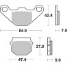 HYOSUNG EZ M 100 (2000-  ) DELANTERA PASTILLAS FRENO SBS
