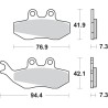 GILERA DNA 125 (2001-2017) PASTILLAS FRENO SBS