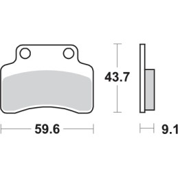 KEEWAY RY8/SP 50 (2007-2009) DELANTERA PASTILLAS FRENO SBS