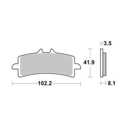 KAWASAKI Z R (2017/2019) 1000 (2017-2019) DELANTERA PASTILLAS FRENO SBS