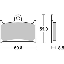 TRIUMPH SPRINT ST 955 (1999-2004) DELANTERA PASTILLAS FRENO SBS
