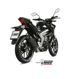SUZUKI GSX-R 125 2017  SUONO ALUMINIO NEGRO LINEA COMPLETA 1x1
