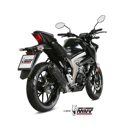 SUZUKI GSX-R 125 2017  SUONO ALUMINIO NEGRO LINEA COMPLETA 1x1