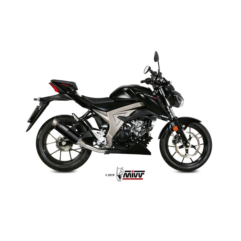 SUZUKI GSX-S 125 2017 GP PRO ALUMINIO NEGRO LINEA COMPLETA 1x1 SUZUKI GSX-S 125 2017 GP PRO ALUMINIO NEGRO LINEA COMPLETA 1x1