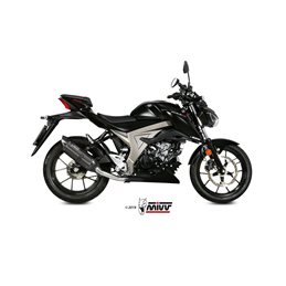 SUZUKI GSX-S 125 2017  SUONO ALUMINIO NEGRO LINEA COMPLETA 1x1