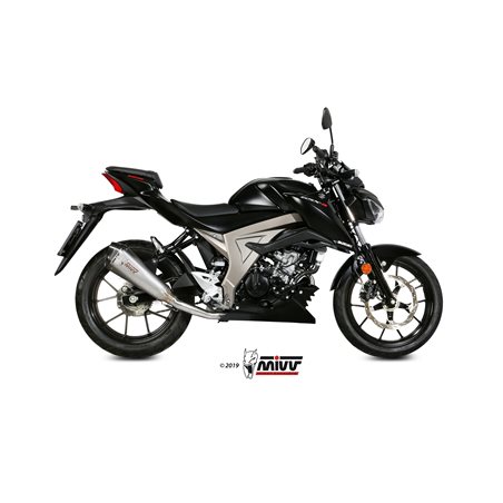 SUZUKI GSX-S 125 2017  DELTA RACE INOX COPA CARBONO LINEA COMPLETA 1x1