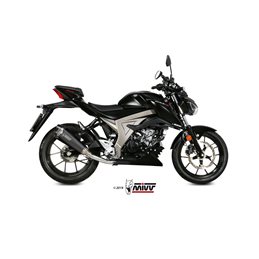 SUZUKI GSX-S 125 2017  DELTA RACE ALUMINIO NEGRO LINEA COMPLETA 1x1
