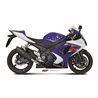 SUZUKI GSX-R 1000 2007  2008 SUONO ALUMINIO NEGRO 2 SILENCIOSOS