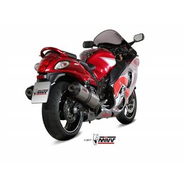 SUZUKI GSX-R 1300 HAYABUSA 2008  OVAL TITANIO COPA CARBONO 2 SILENCIOSOS