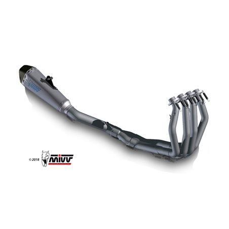 SUZUKI GSX-R 1300 HAYABUSA 2008  DELTA RACE FULL TITANIO COPA CARBONO LINEA COMPLETA 4x2x1