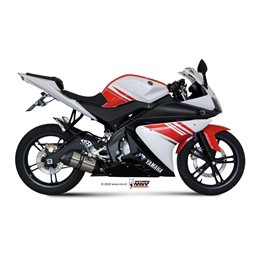 YAMAHA YZF R125 2008  2013 SUONO INOX COPA CARBONO LINEA COMPLETA 1x1