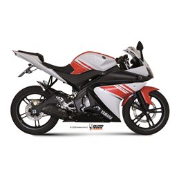 YAMAHA YZF R125 2008  2013 SUONO ALUMINIO NEGRO LINEA COMPLETA 1x1