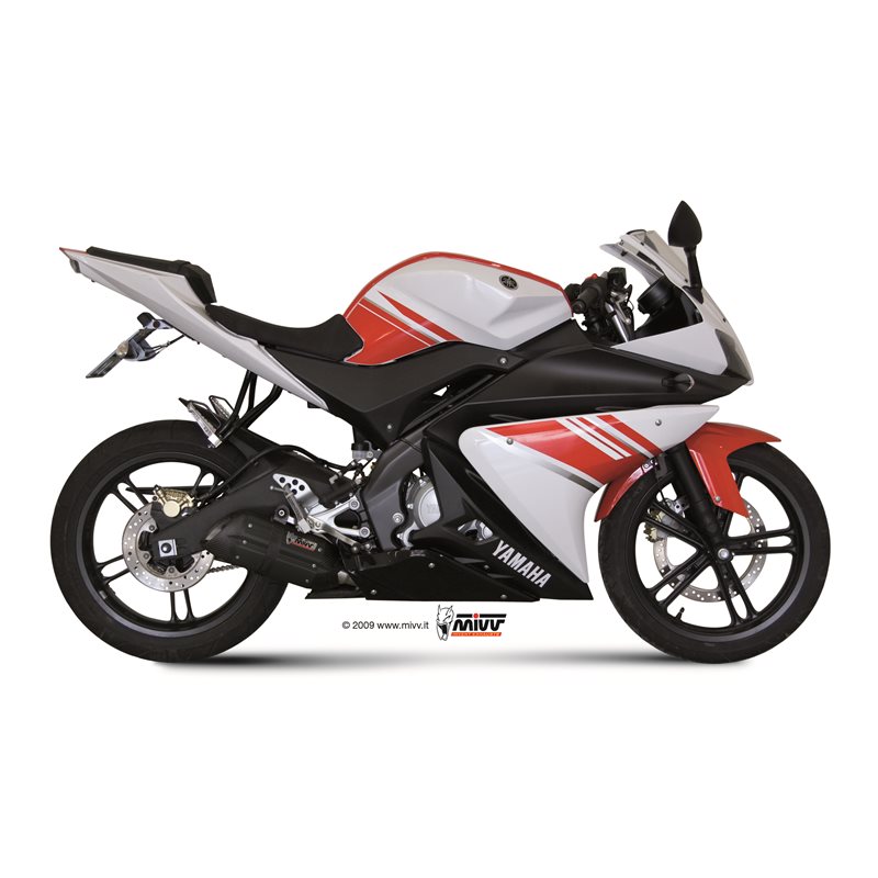 YAMAHA YZF R125 2008 2013 SUONO ALUMINIO NEGRO LINEA COMPLETA 1x1 YAMAHA YZF R125 2008 2013 SUONO ALUMINIO NEGRO LINEA COMPLETA 1x1