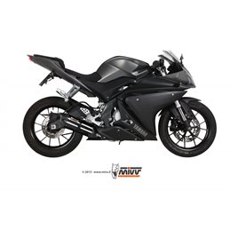 YAMAHA YZF R125 2014  2018 SUONO ALUMINIO NEGRO LINEA COMPLETA 1x1