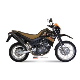 YAMAHA XT 660 X/R 2004  2016 SUONO ALUMINIO NEGRO 2 SILENCIOSOS
