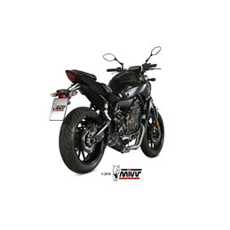 YAMAHA MT-07 2014  DELTA RACE ALUMINIO NEGRO LINEA COMPLETA 2x1